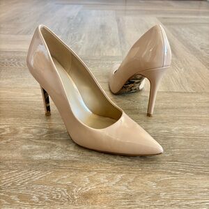 Mix No. 6 Nude Patent Leather Pumps Size 9.5